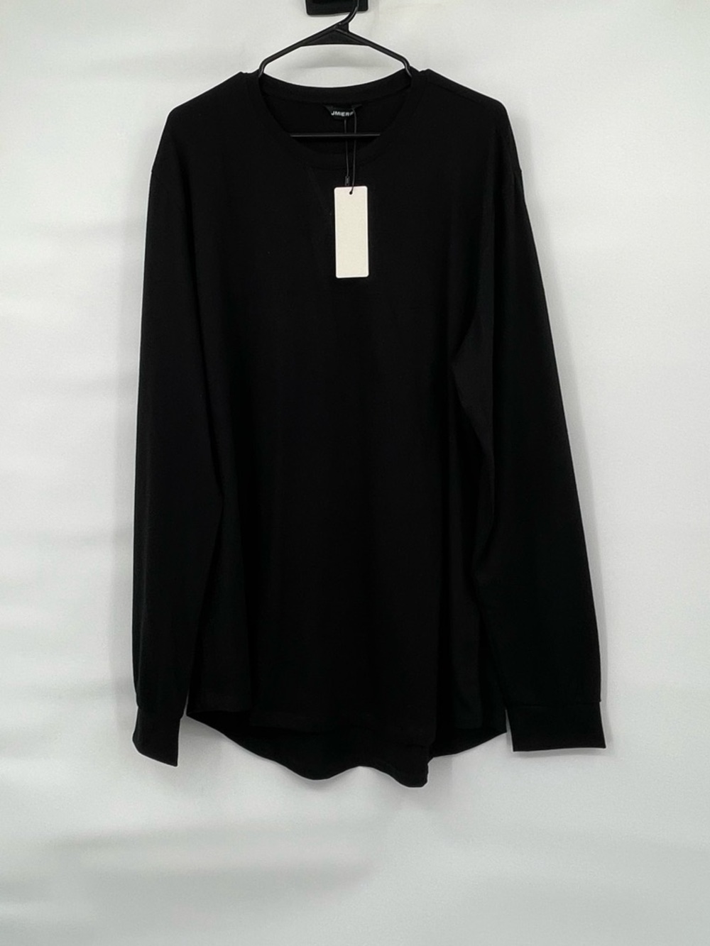 JMIERR NWT cotton blend black long sleeve tee